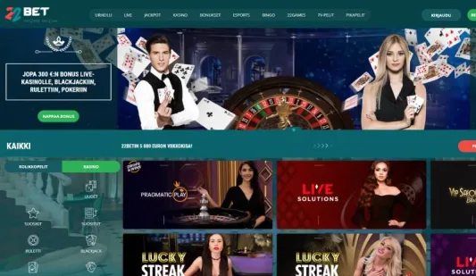 22Bet Casino etusivu