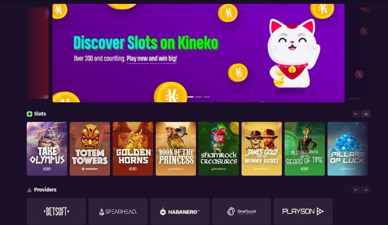 Kineko Casino etusivu