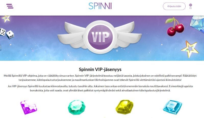 Spinni Casino VIP-ohjelma