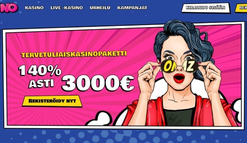 OhMyZino Casino etusivu