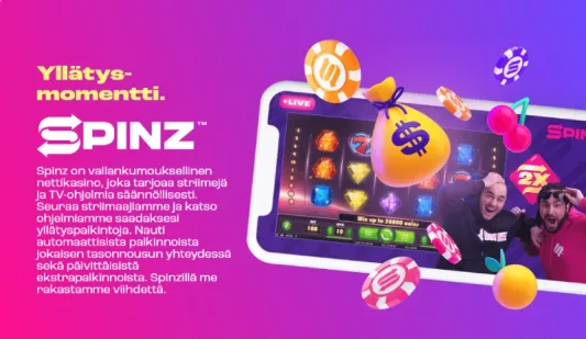 Spinz Casino vallankumouksellinen nettikasino