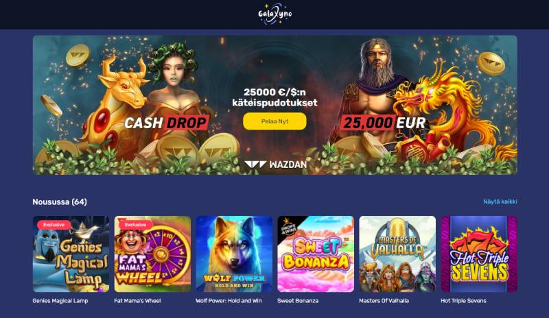 Galactic Wins Casino kolikkopelit