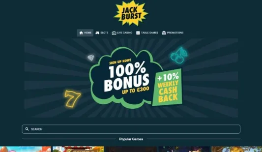 Jack Burst Casino etusivu