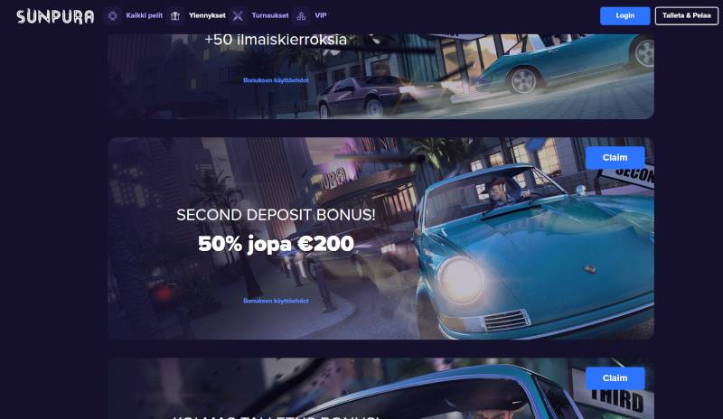 Sunpura Casino tervetulobonus