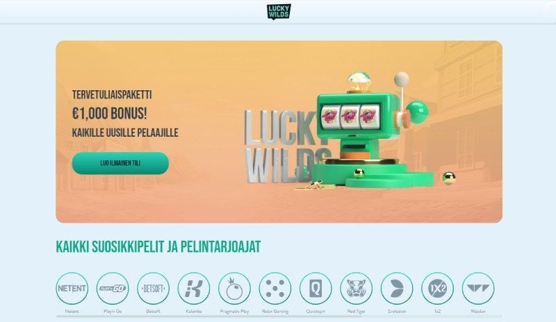 Lucky Spins Casino etusivu