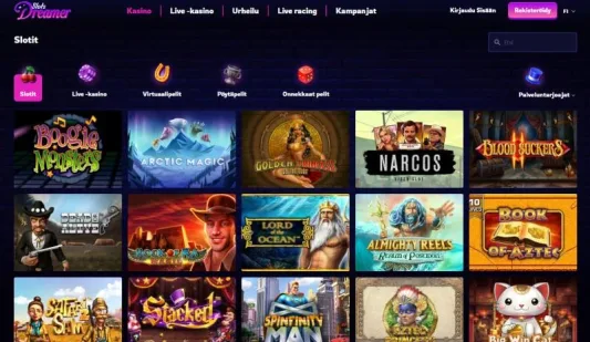 Slots Dreamer Casino kolikkopelit