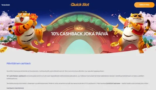 Quickslot Casino cashback