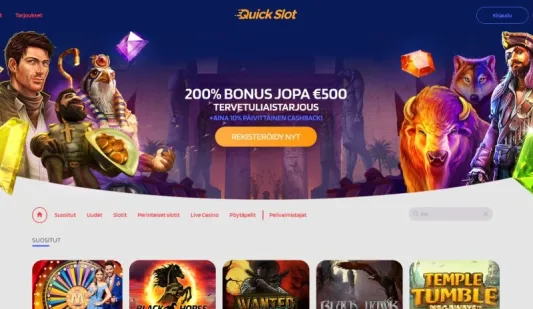 Quickslot Casino etusivu