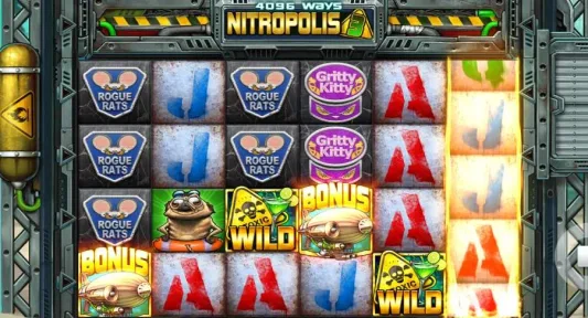 Nitropolis 3 wild-symboli