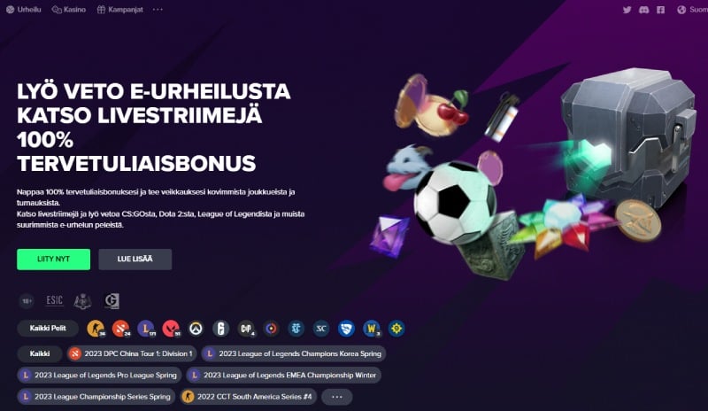 Luckbox Casino etusivu