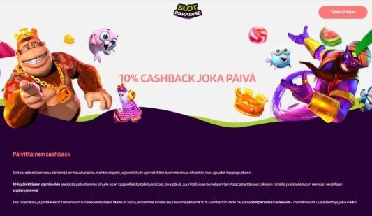 Slot Paradise cashback