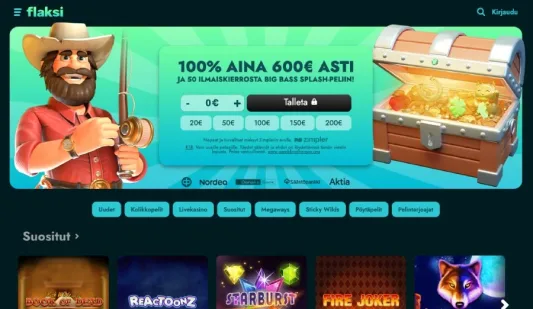 Flaksi Casino etusivu