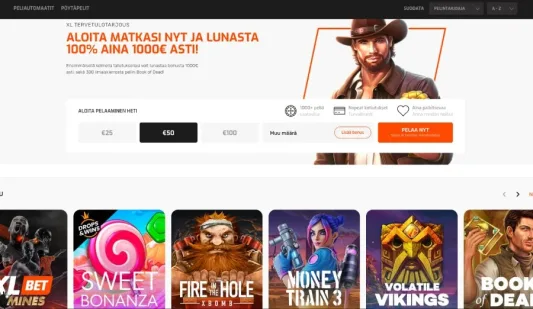 XLBet Casino etusivu