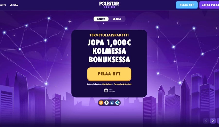 Polestar Casino tervetuliaisbonus