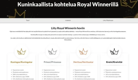 Royal Winner uskollisuusohjelma