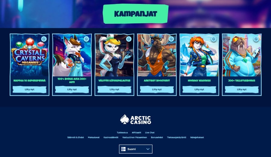 Arctic Casino kampanjat