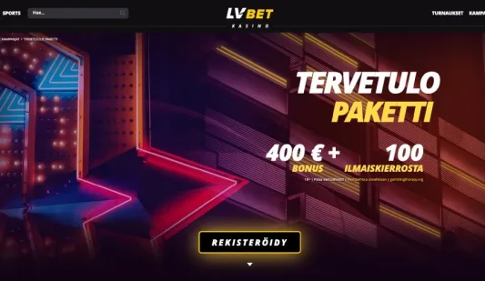 LV Bet Kasino tervetuliaisbonus