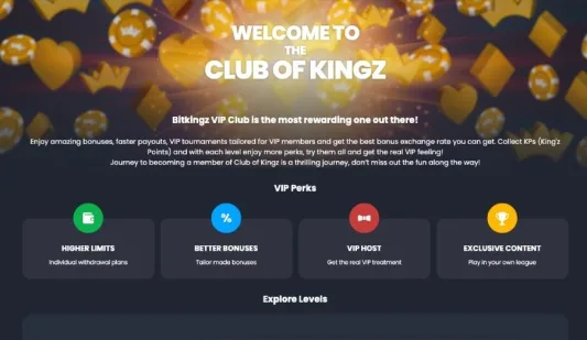 Bitkingz Casino VIP-ohjelma