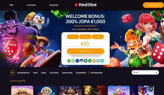 Red Dice Casino tervetuliaisbonus