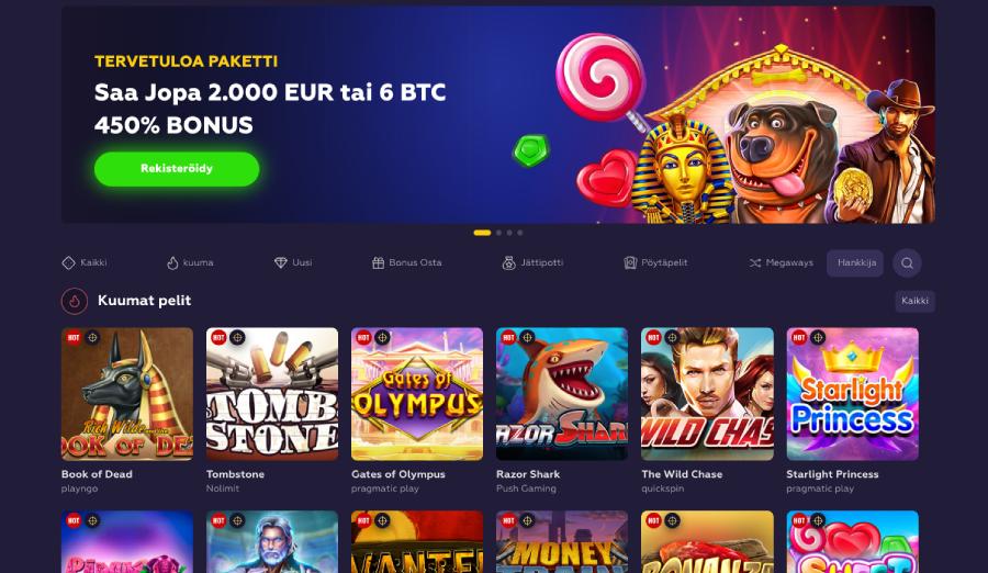 Voozaza Casino etusivu