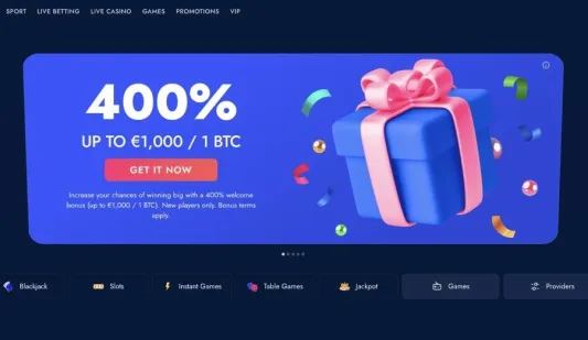 BlueShip Casino tervetuliaisbonus