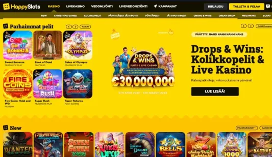 Happy Slots Casino kotisivu