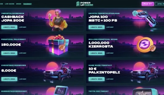 PowerUp Casino bonuskampanjat