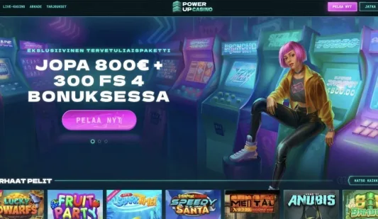 PowerUp Casino tervetuliaisbonus