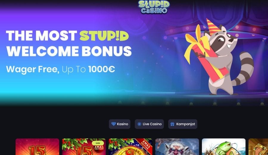 Stupid Casino tervetuliaisbonus