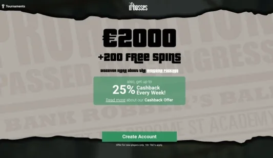 Dbosses Casino tervetuliaisbonus