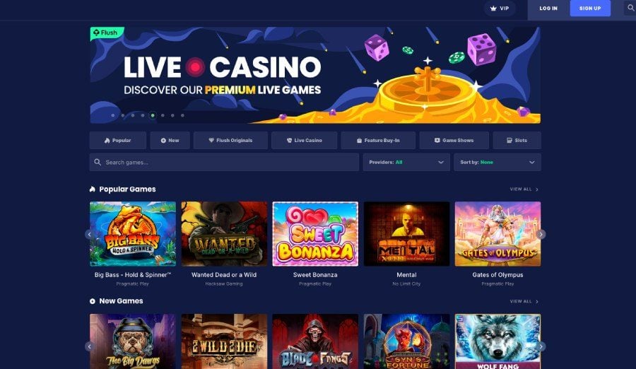 Flush Casino etusivu