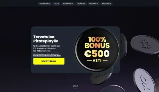 Pirateplay Casino tervetuliaisbonus