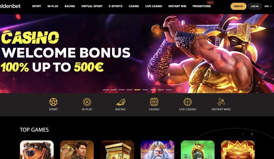 Goldenbet Casino etusivu