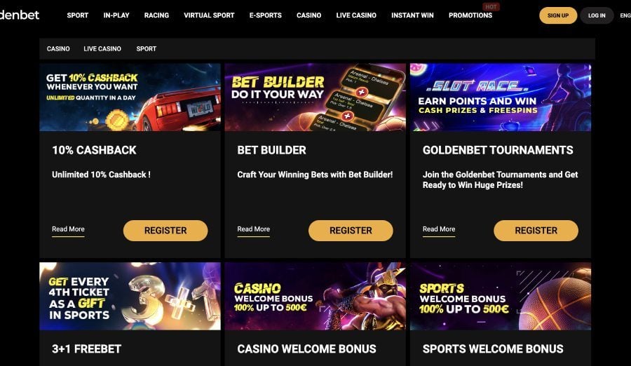 Goldenbet Casino kampanjat