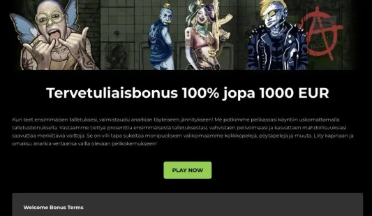 Anarchy Casino tervetuliaisbonus