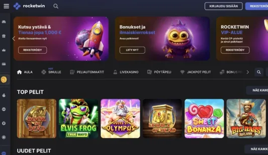 Rocketwin Casino etusivu