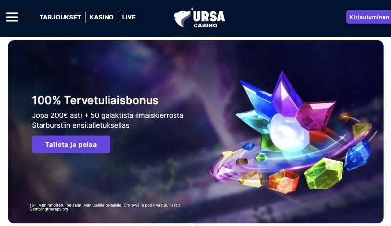 Ursa tervetuliaisbonus