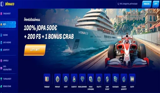 Wonaco Casino tervetuliaisbonus