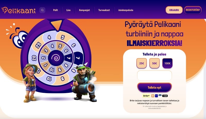 Pelikaani Casino talletus