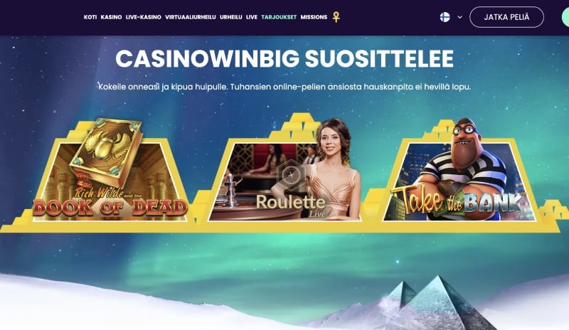 Casino Win Big suosittelee