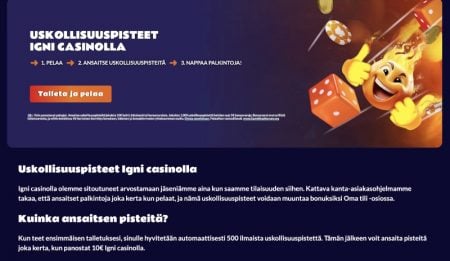 Igni Casino uskollisuuspisteet