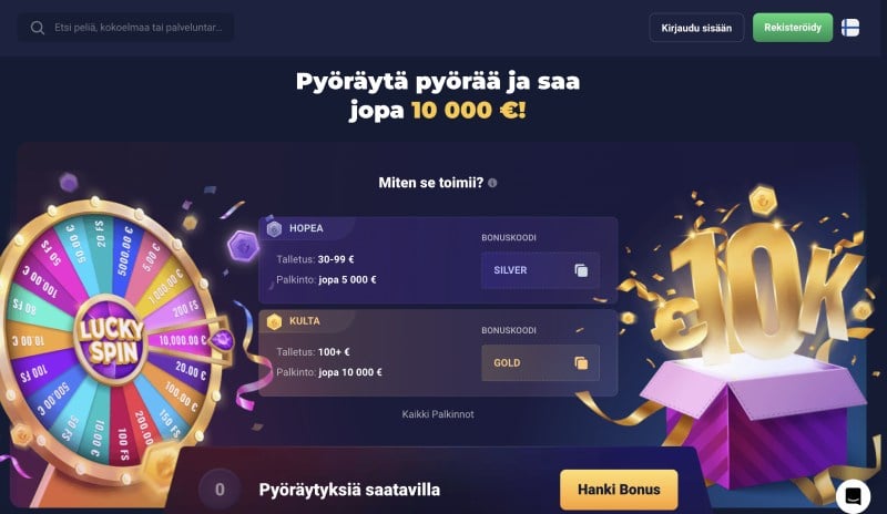 Joo Casino Lucky Spin -pyörä