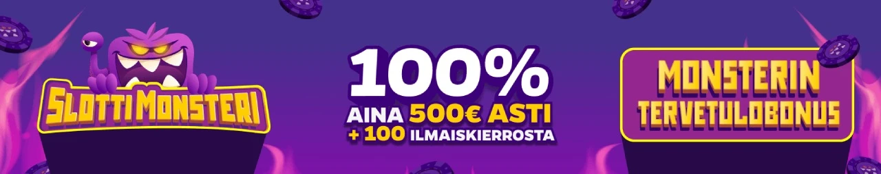 Slotti Monsteri uuden pelaajan bonus