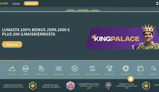 KingPalace Casino etusivu