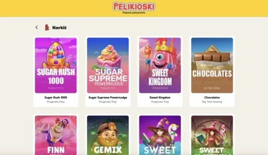 Pelikioski kolikkopelit