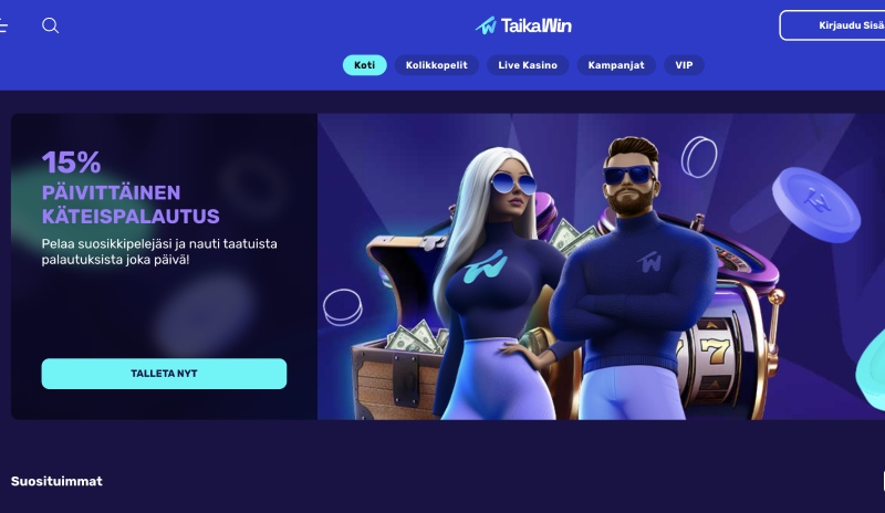 TaikaWin Casino etusivu